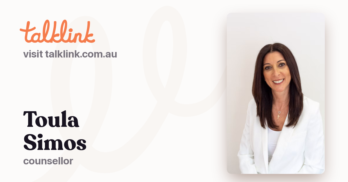 Toula Simos - Counsellor | talklink